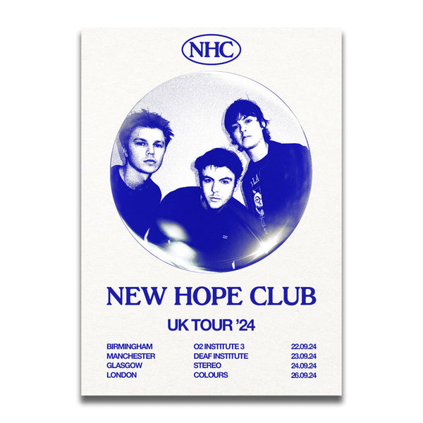 New Hope Club 2024 UK Tour Poster